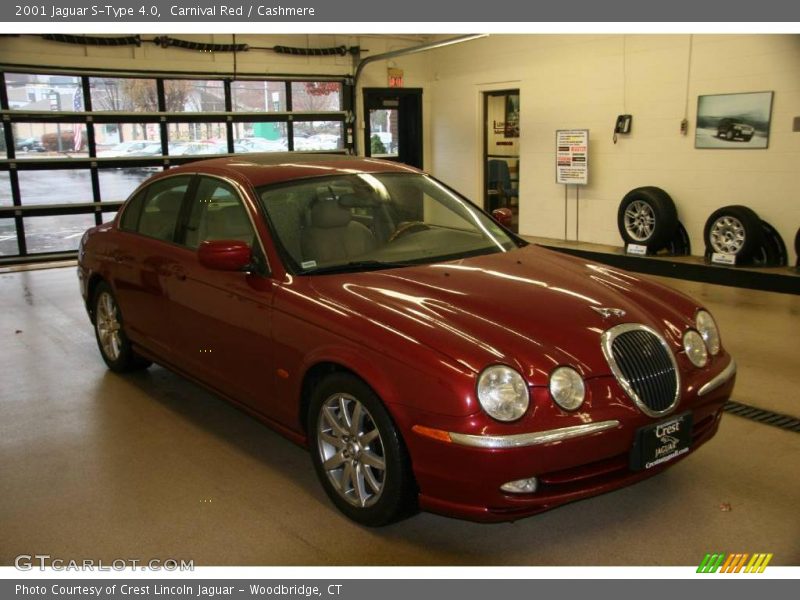 Carnival Red / Cashmere 2001 Jaguar S-Type 4.0