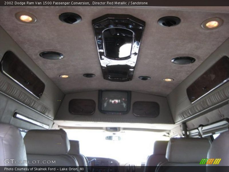 Director Red Metallic / Sandstone 2002 Dodge Ram Van 1500 Passenger Conversion