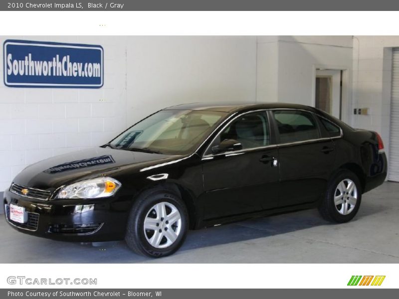 Black / Gray 2010 Chevrolet Impala LS