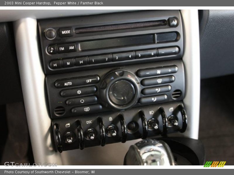 Pepper White / Panther Black 2003 Mini Cooper Hardtop