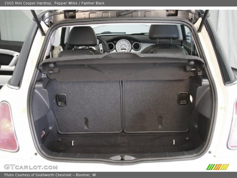 Pepper White / Panther Black 2003 Mini Cooper Hardtop