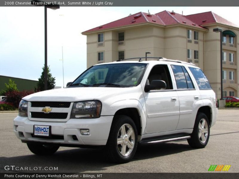 Summit White / Light Gray 2008 Chevrolet TrailBlazer LT 4x4