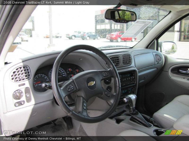 Summit White / Light Gray 2008 Chevrolet TrailBlazer LT 4x4
