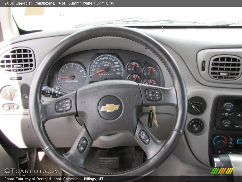 Summit White / Light Gray 2008 Chevrolet TrailBlazer LT 4x4