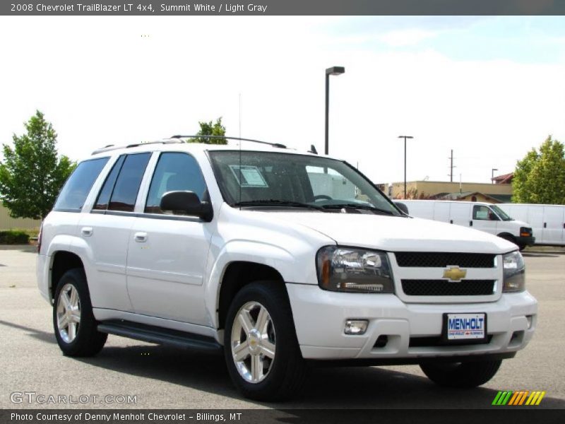 Summit White / Light Gray 2008 Chevrolet TrailBlazer LT 4x4