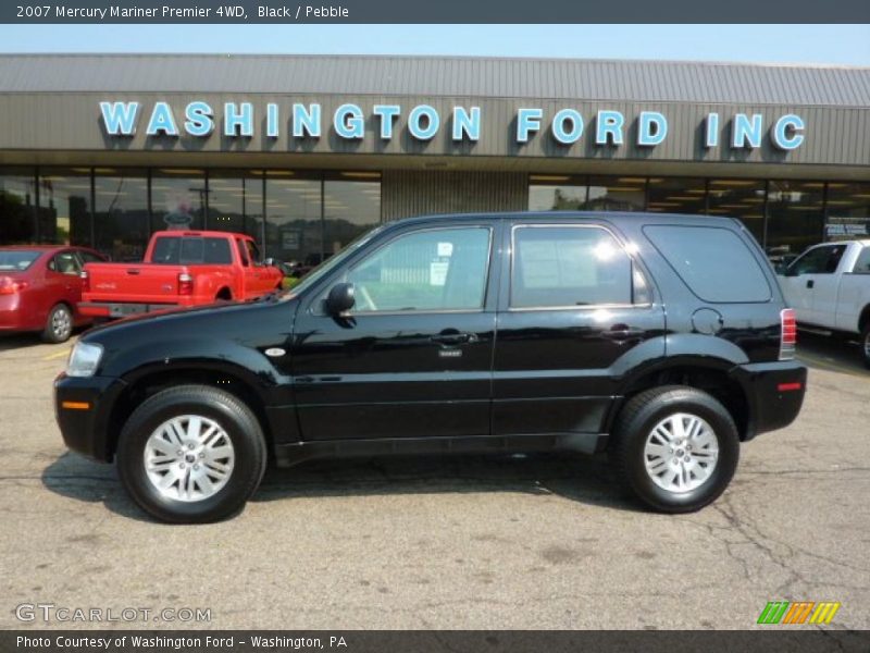 Black / Pebble 2007 Mercury Mariner Premier 4WD