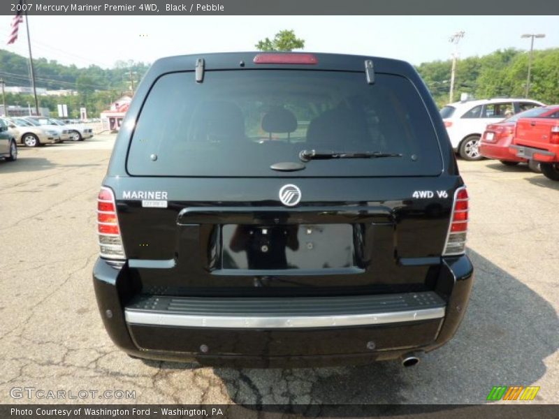 Black / Pebble 2007 Mercury Mariner Premier 4WD