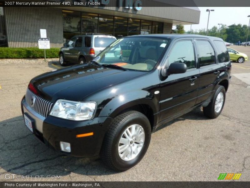 Black / Pebble 2007 Mercury Mariner Premier 4WD