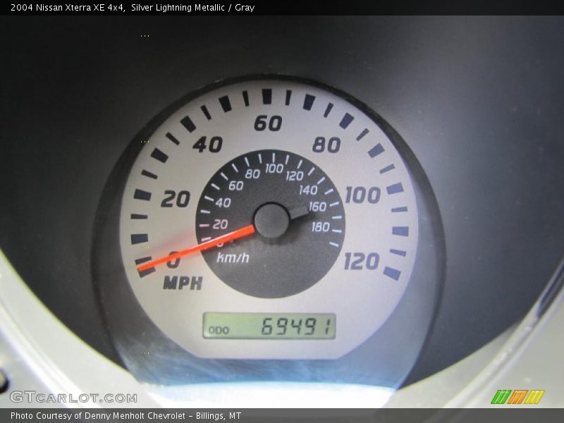 Silver Lightning Metallic / Gray 2004 Nissan Xterra XE 4x4