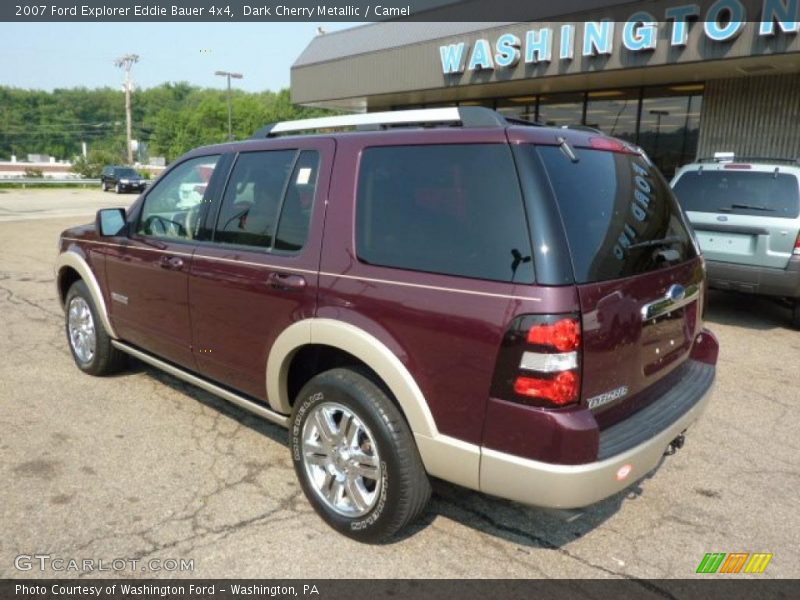 Dark Cherry Metallic / Camel 2007 Ford Explorer Eddie Bauer 4x4
