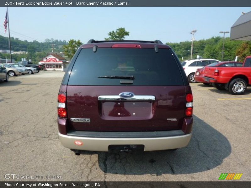 Dark Cherry Metallic / Camel 2007 Ford Explorer Eddie Bauer 4x4
