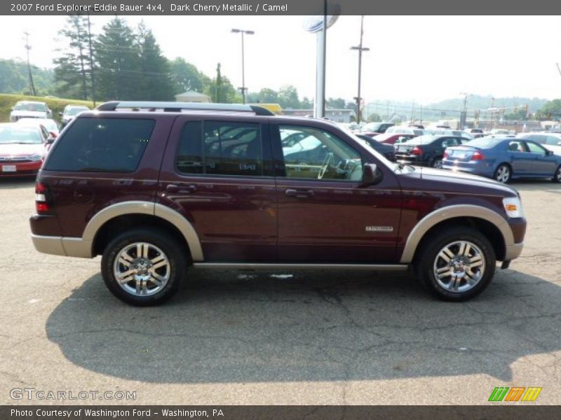 Dark Cherry Metallic / Camel 2007 Ford Explorer Eddie Bauer 4x4
