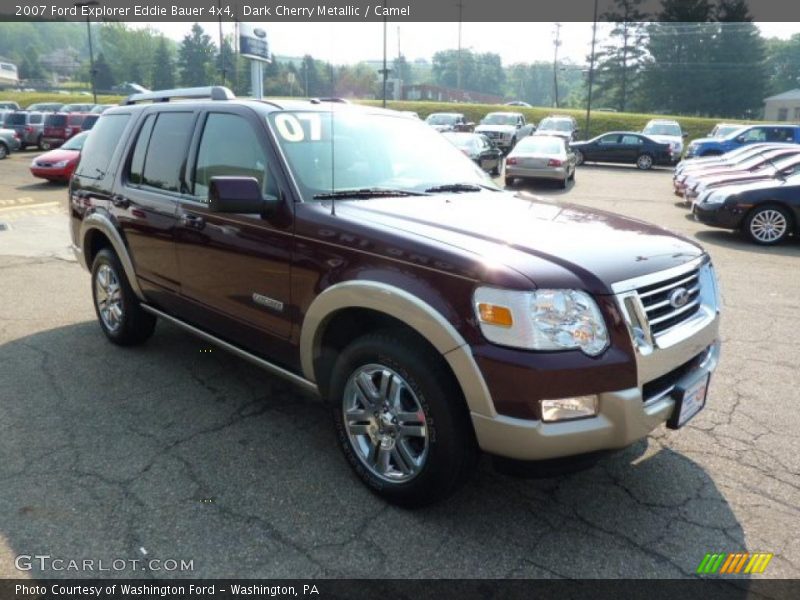Dark Cherry Metallic / Camel 2007 Ford Explorer Eddie Bauer 4x4