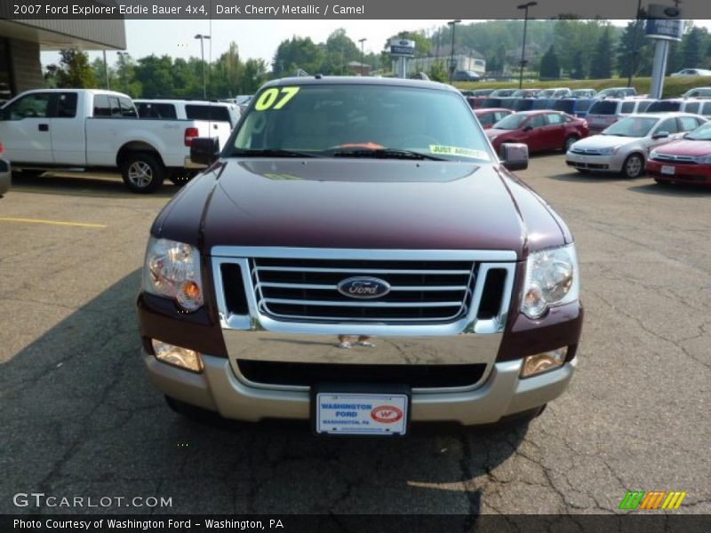 Dark Cherry Metallic / Camel 2007 Ford Explorer Eddie Bauer 4x4