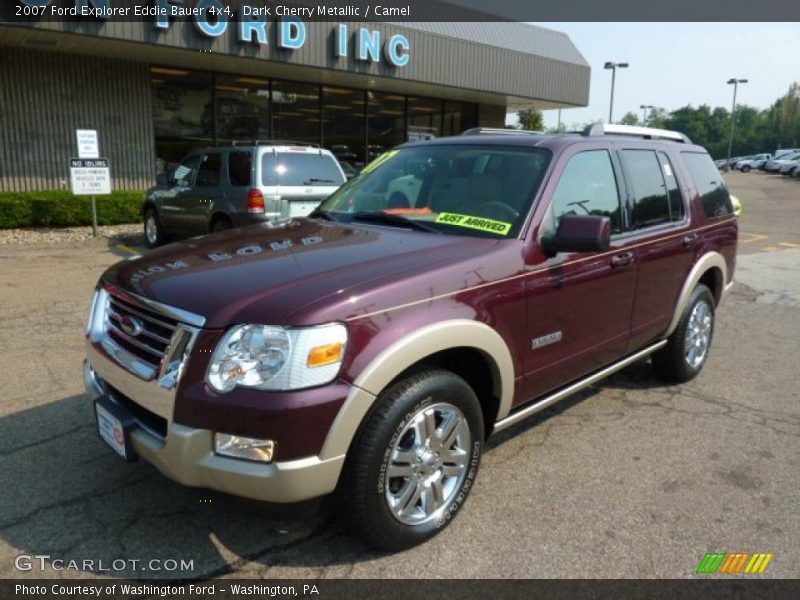 Dark Cherry Metallic / Camel 2007 Ford Explorer Eddie Bauer 4x4