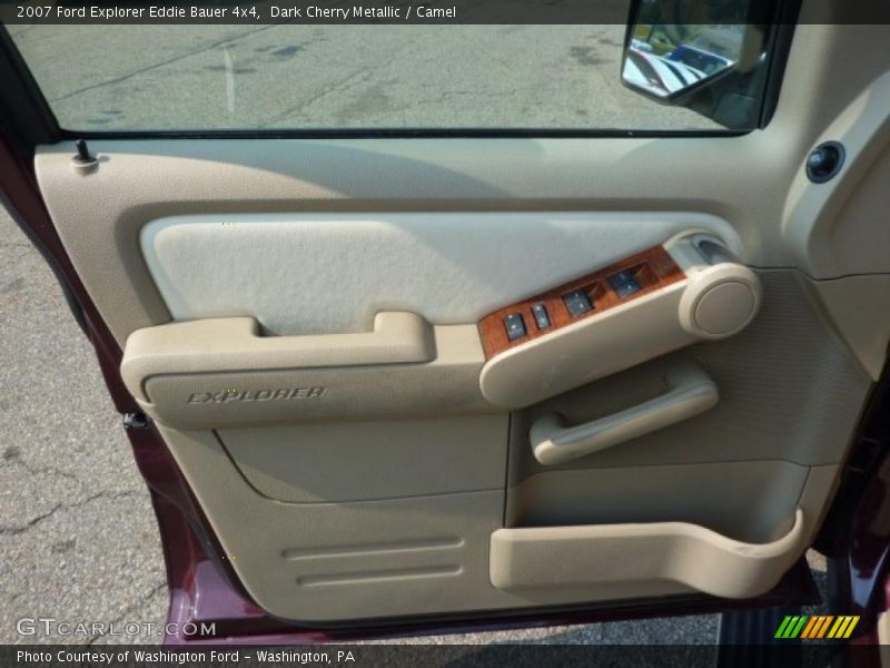 Dark Cherry Metallic / Camel 2007 Ford Explorer Eddie Bauer 4x4