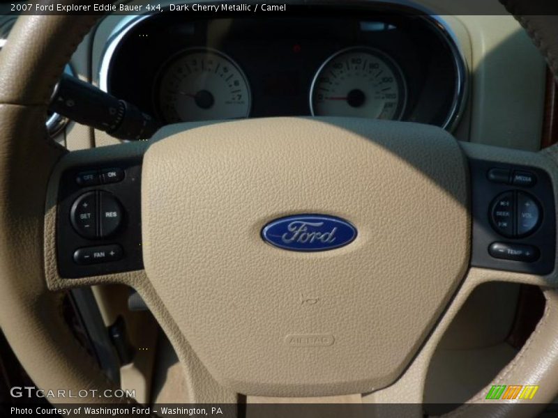Dark Cherry Metallic / Camel 2007 Ford Explorer Eddie Bauer 4x4