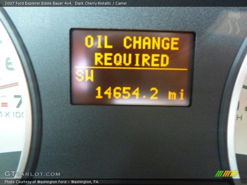 Dark Cherry Metallic / Camel 2007 Ford Explorer Eddie Bauer 4x4
