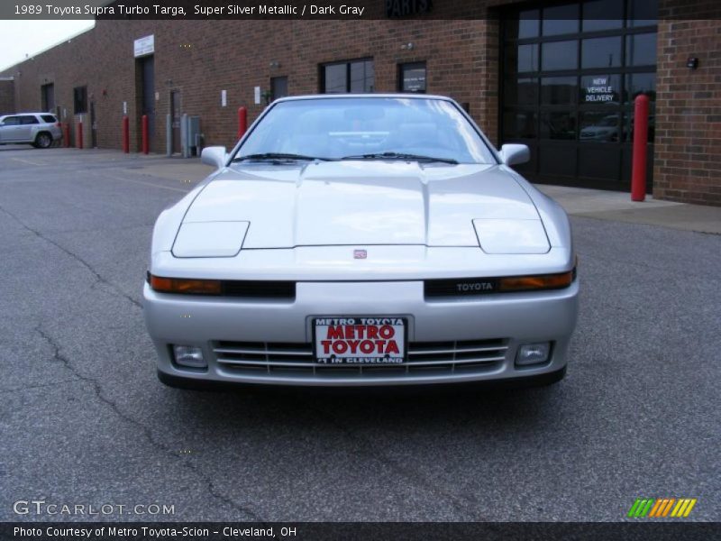 Super Silver Metallic / Dark Gray 1989 Toyota Supra Turbo Targa