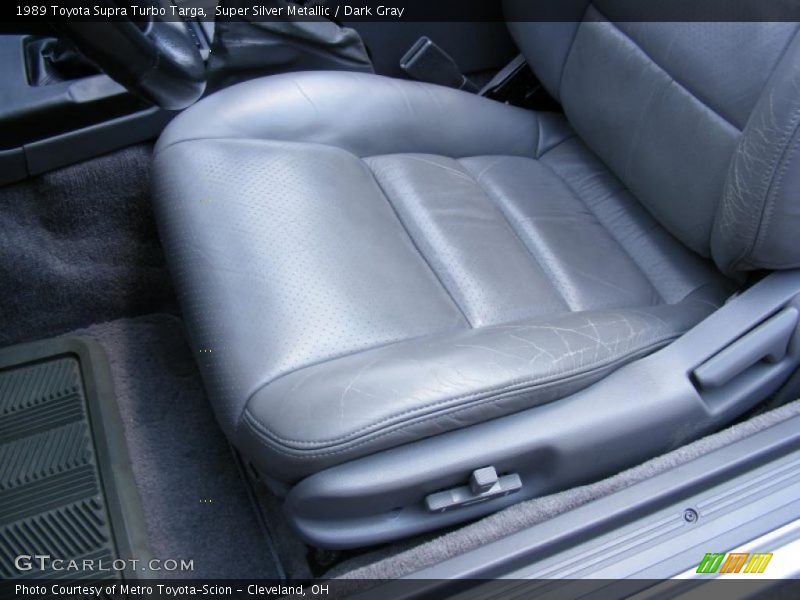 Super Silver Metallic / Dark Gray 1989 Toyota Supra Turbo Targa