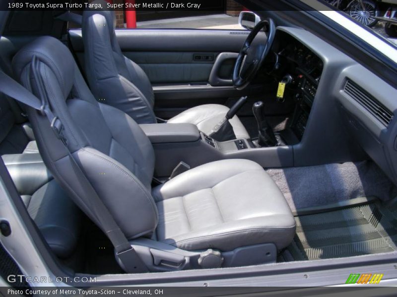 Super Silver Metallic / Dark Gray 1989 Toyota Supra Turbo Targa
