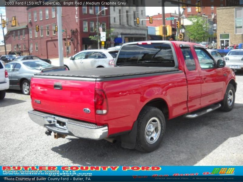 Bright Red / Medium Graphite Grey 2003 Ford F150 XLT SuperCab