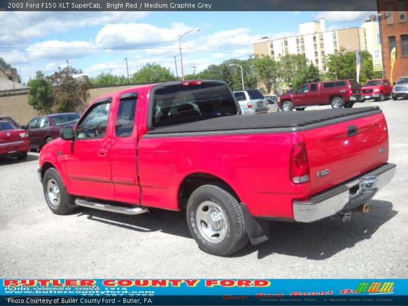 Bright Red / Medium Graphite Grey 2003 Ford F150 XLT SuperCab