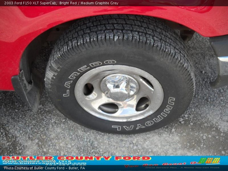 Bright Red / Medium Graphite Grey 2003 Ford F150 XLT SuperCab
