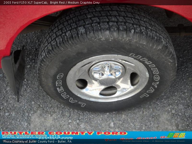 Bright Red / Medium Graphite Grey 2003 Ford F150 XLT SuperCab