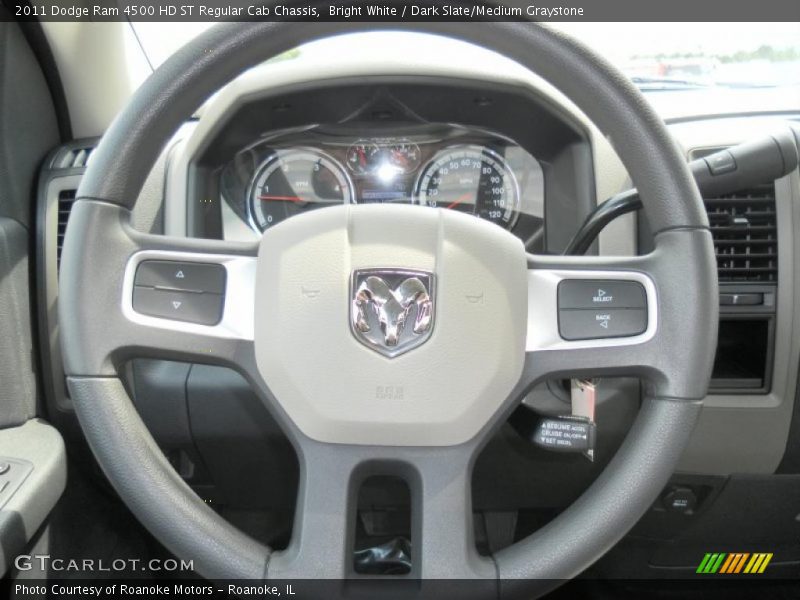 Bright White / Dark Slate/Medium Graystone 2011 Dodge Ram 4500 HD ST Regular Cab Chassis