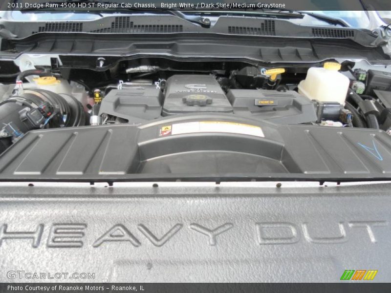 Bright White / Dark Slate/Medium Graystone 2011 Dodge Ram 4500 HD ST Regular Cab Chassis