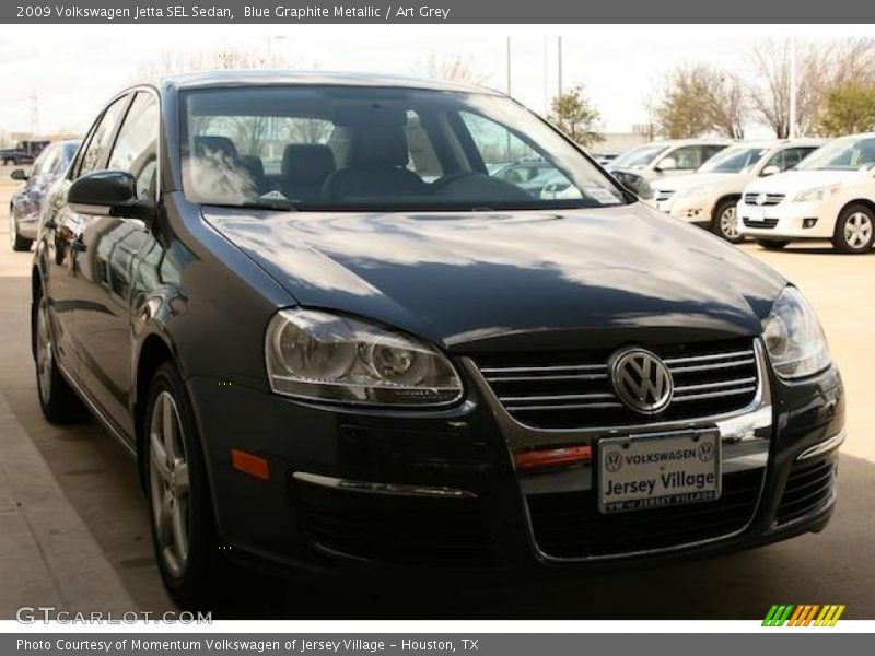 Blue Graphite Metallic / Art Grey 2009 Volkswagen Jetta SEL Sedan
