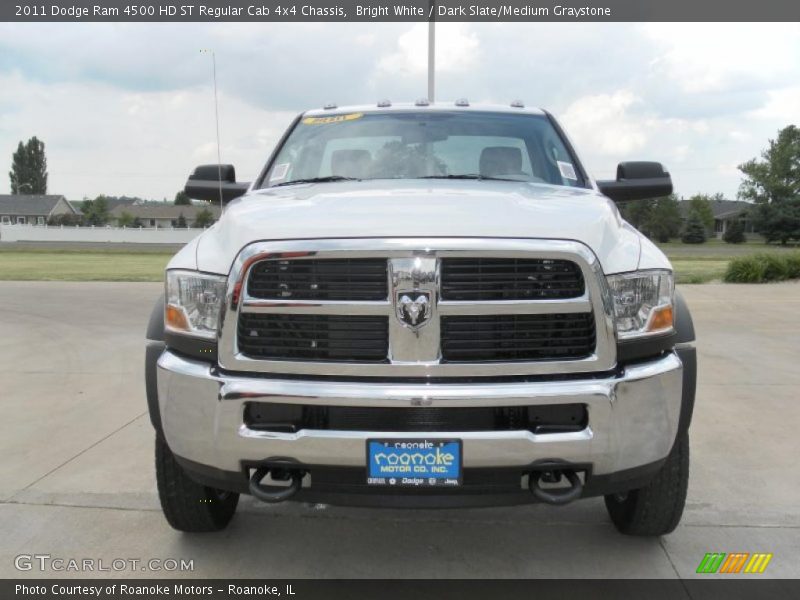 Bright White / Dark Slate/Medium Graystone 2011 Dodge Ram 4500 HD ST Regular Cab 4x4 Chassis