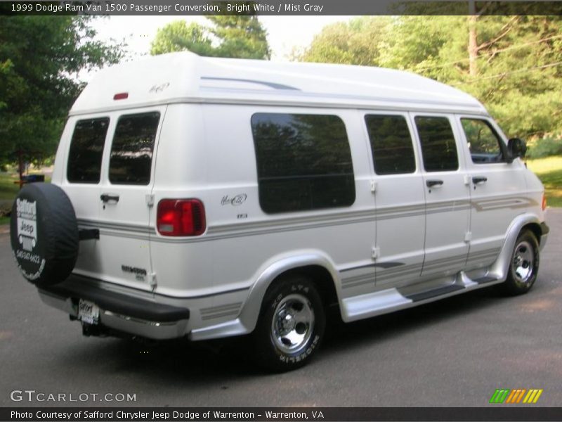 Bright White / Mist Gray 1999 Dodge Ram Van 1500 Passenger Conversion