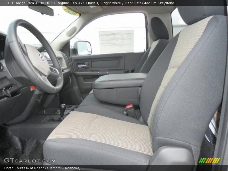 Bright White / Dark Slate/Medium Graystone 2011 Dodge Ram 4500 HD ST Regular Cab 4x4 Chassis