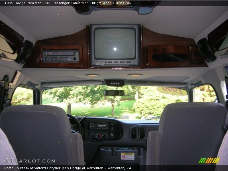 Bright White / Mist Gray 1999 Dodge Ram Van 1500 Passenger Conversion