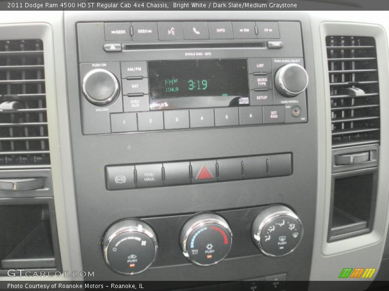 Bright White / Dark Slate/Medium Graystone 2011 Dodge Ram 4500 HD ST Regular Cab 4x4 Chassis