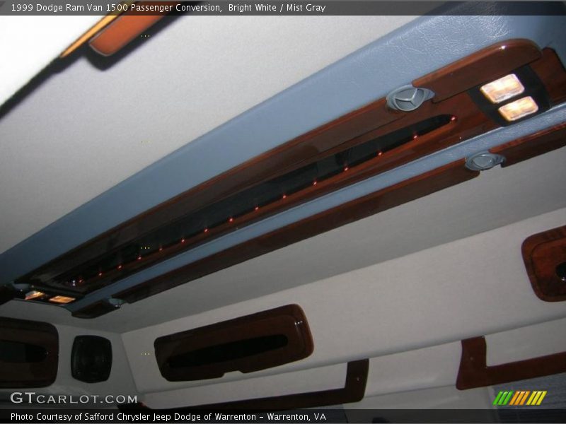Bright White / Mist Gray 1999 Dodge Ram Van 1500 Passenger Conversion