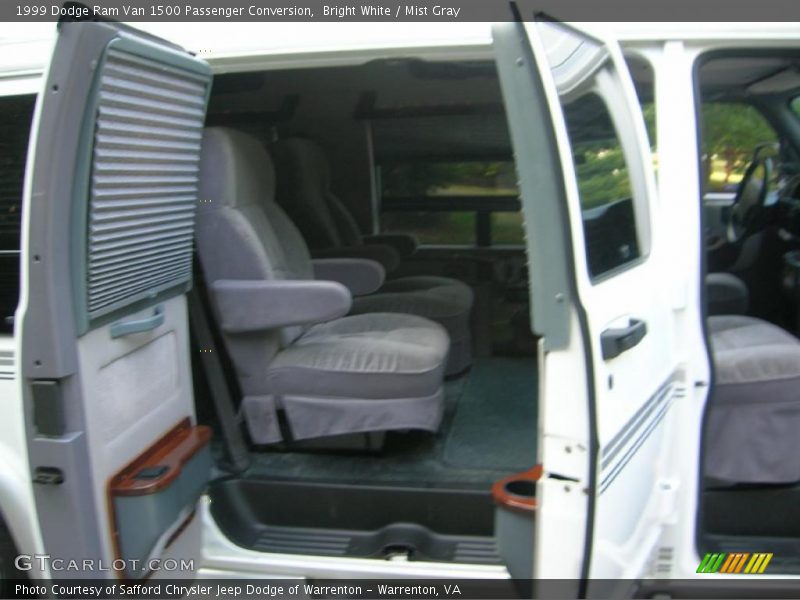 Bright White / Mist Gray 1999 Dodge Ram Van 1500 Passenger Conversion