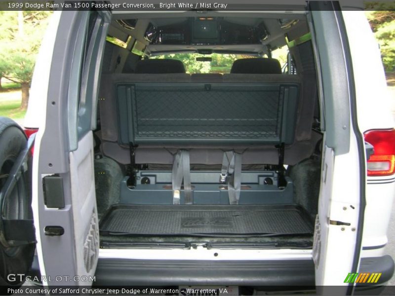 Bright White / Mist Gray 1999 Dodge Ram Van 1500 Passenger Conversion