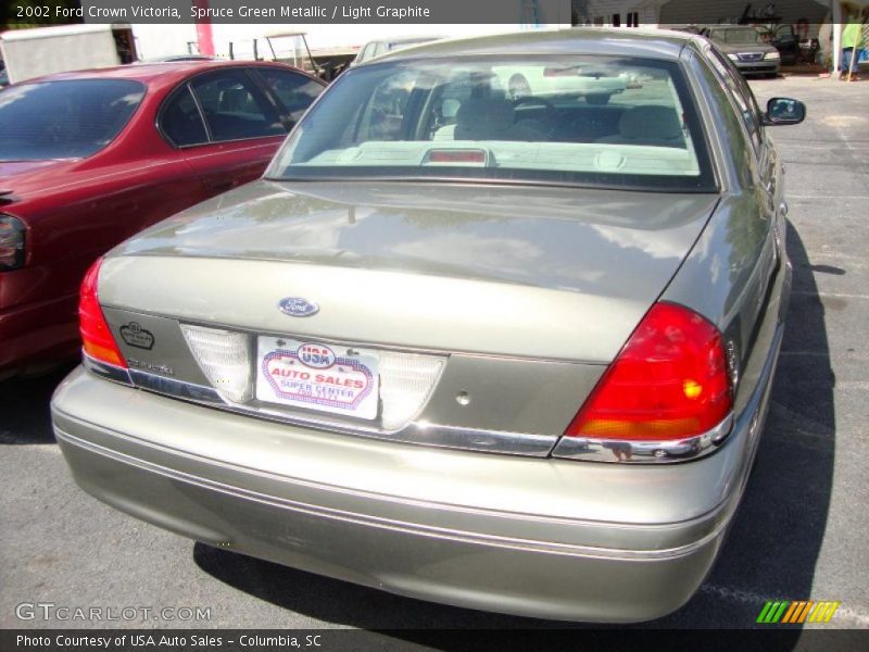 Spruce Green Metallic / Light Graphite 2002 Ford Crown Victoria