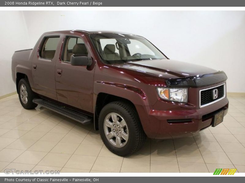 Dark Cherry Pearl / Beige 2008 Honda Ridgeline RTX