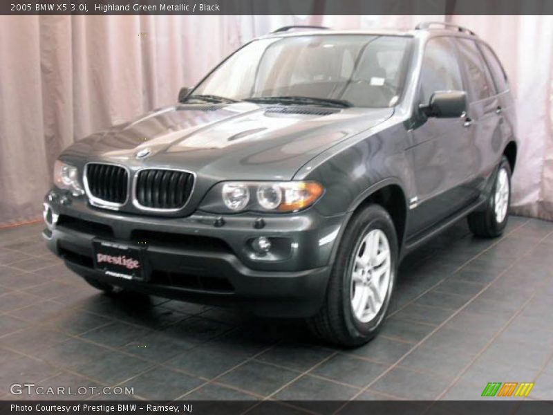 Highland Green Metallic / Black 2005 BMW X5 3.0i