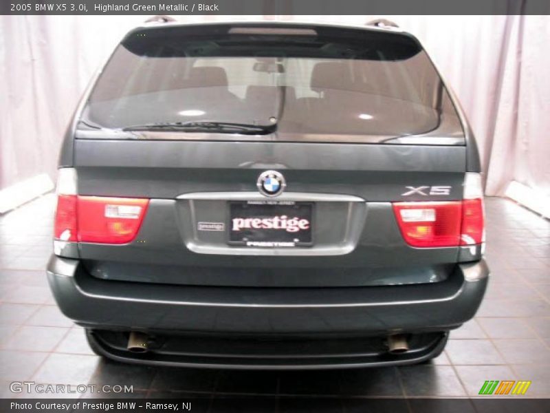 Highland Green Metallic / Black 2005 BMW X5 3.0i