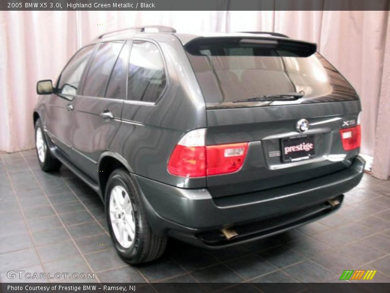 Highland Green Metallic / Black 2005 BMW X5 3.0i
