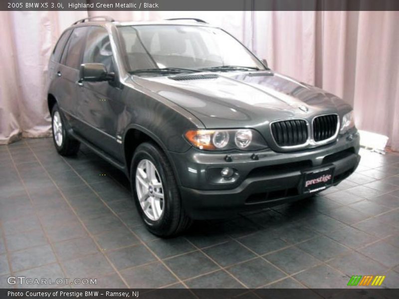 Highland Green Metallic / Black 2005 BMW X5 3.0i