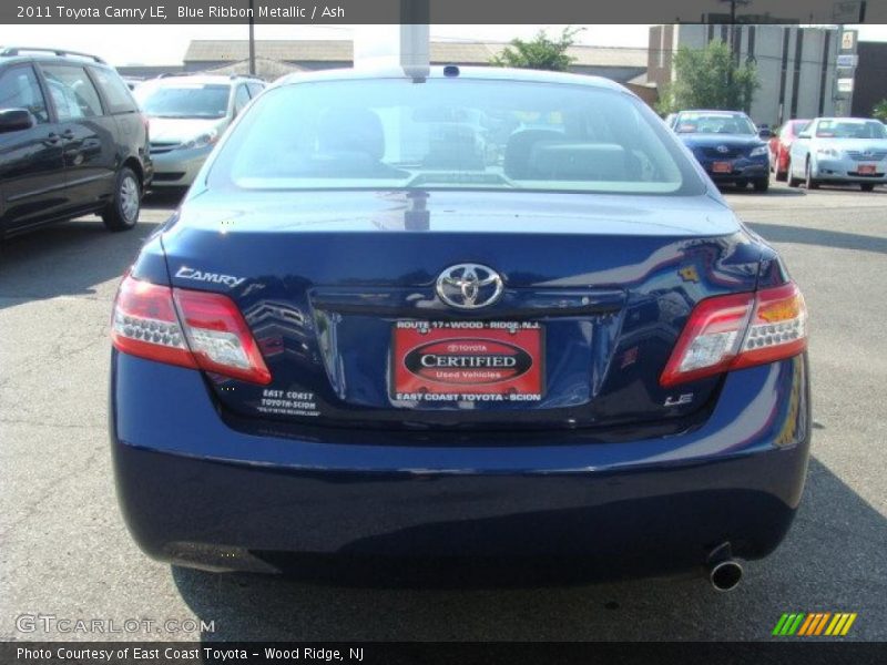 Blue Ribbon Metallic / Ash 2011 Toyota Camry LE