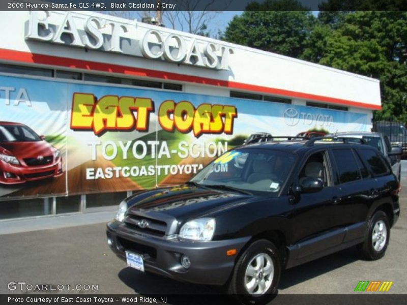Black Obsidian / Gray 2006 Hyundai Santa Fe GLS 4WD