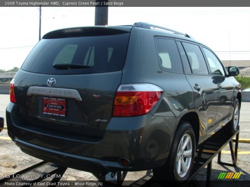 Cypress Green Pearl / Sand Beige 2008 Toyota Highlander 4WD
