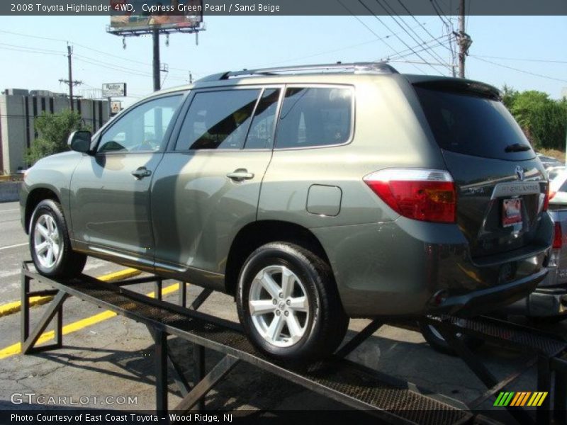Cypress Green Pearl / Sand Beige 2008 Toyota Highlander 4WD